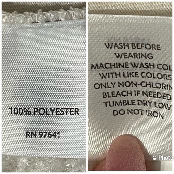 J. Jill Winter White Teddy Bear Fuzzy Zip Up Cardigan Sweater Jacket - Picture 15 of 16